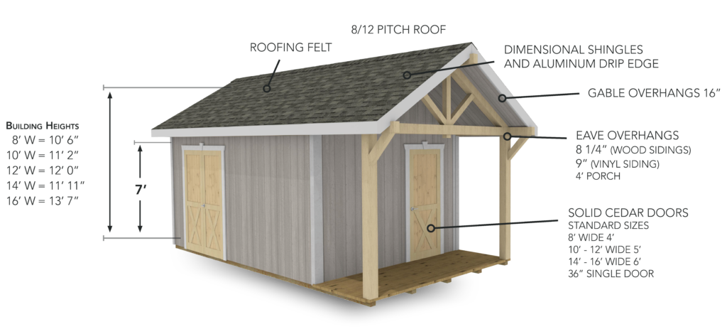 Weaver Barn Shed Highland Diagram