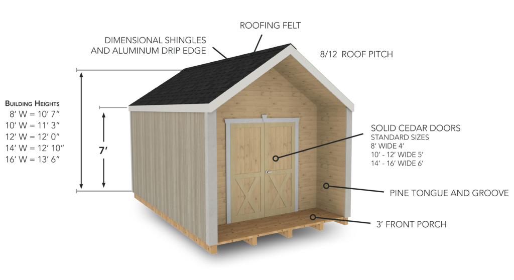 Weaver Barn Shed Skur Diagram