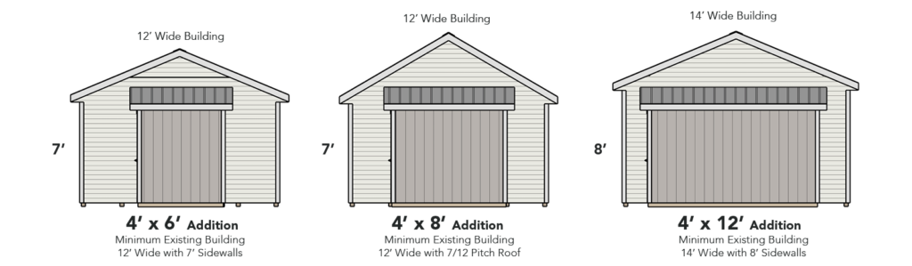 Weaver Barn Shed Shed Addition Diagram