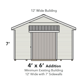 Weaver Barn Shed Shed Addition Diagram