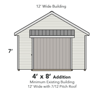 Weaver Barn Shed Shed Addition Diagram