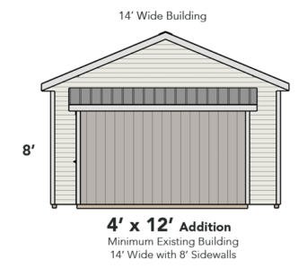 Weaver Barn Shed Shed Addition Diagram