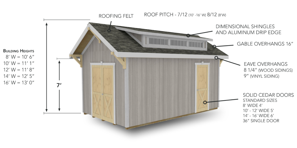 Weaver Barn Shed Craftsman Diagram